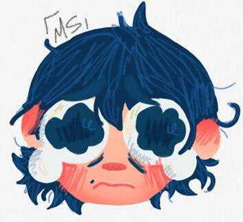Sketchy self-portrait