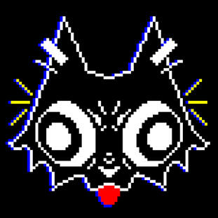 Angry Cat pixel art